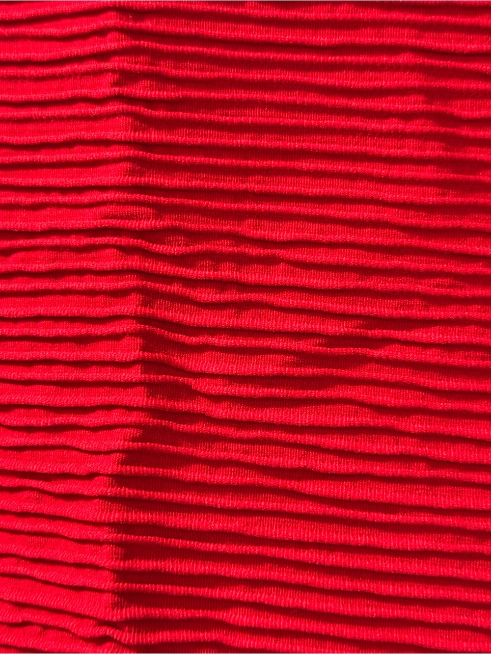 DKNY Red Textured Ribbed Top - Picture 3 of 3